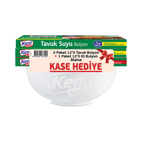 KENT BORİNGER BULYON 3x120 GR (KASE HEDİYELİ)