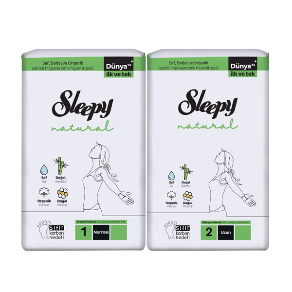 SLEEPY EKO NAT.HİJ. PED (UZUN 18’Lİ-GECE 16’LI-NORMAL 24'LÜ)