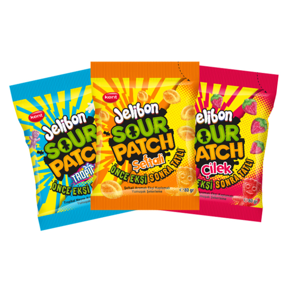 JELİBON SOUR PATCH 80 GR ÇŞT.